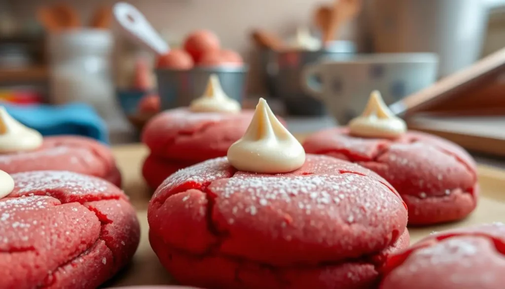 red velvet cake cookies