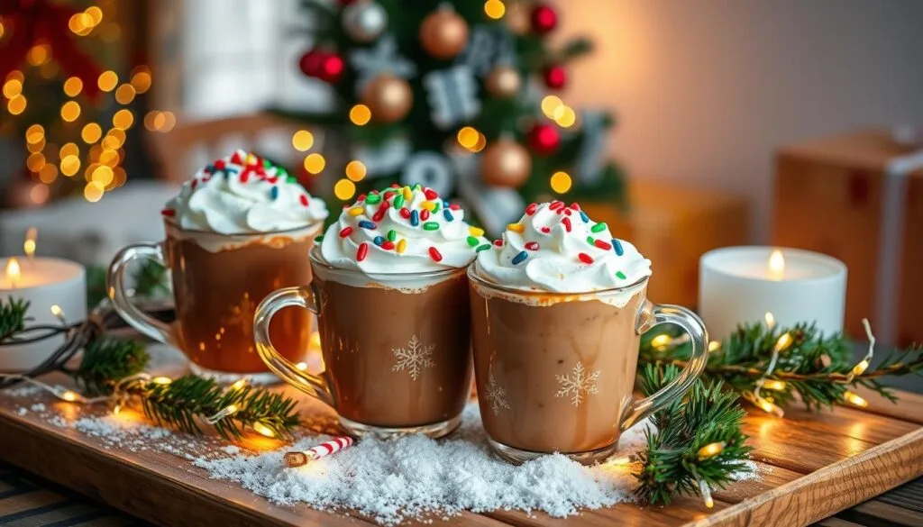 christmas chocolate hot cups