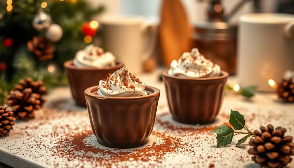 christmas chocolate hot cups