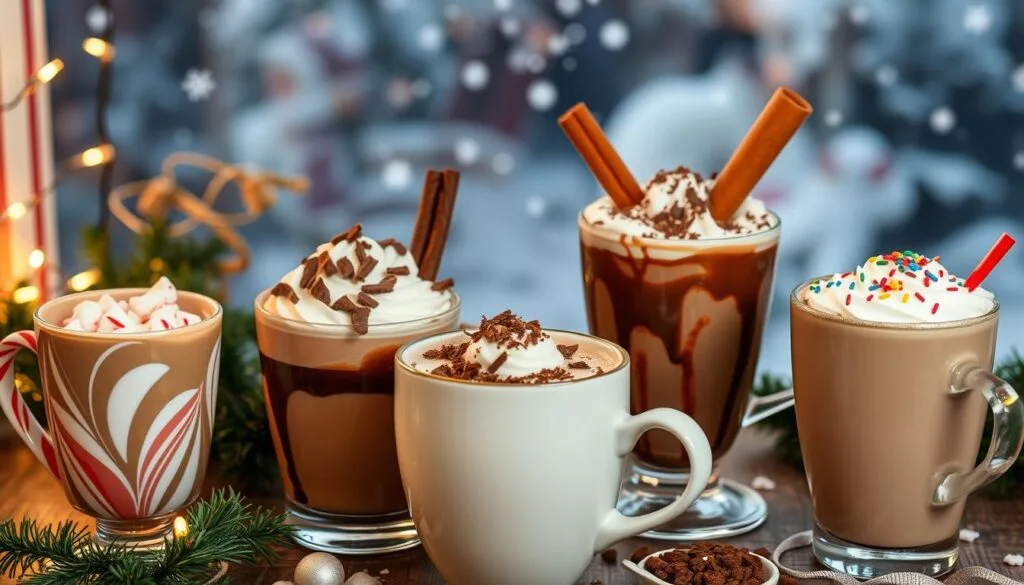 christmas chocolate hot cups